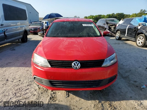 2012 Volkswagen Jetta Sedan SE w/Convenience with VIN 3VWDX7AJ4CM344023, listed as a Copart auction lot 51460215 with 180,527 mi miles and Clean Title. Bid and sale history available at carsss.com. Image 5.