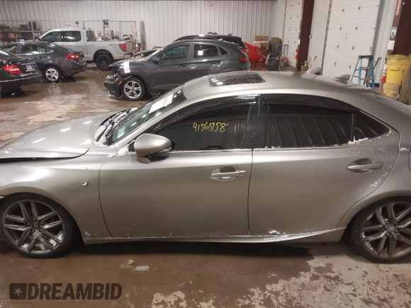 2015 Lexus IS 250 with VIN JTHBF1D25F5059385, listed as a IAAI auction lot 41565158 with 115,646 mi miles. Bid and sale history available at carsss.com. Image 14.