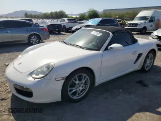 2007 Porsche Boxster with VIN WP0CA29887U711303, listed as a Copart auction lot 57812995 with 95,496 mi miles and Salvage title. Bid and sale history available at DreamBid. Image 1.