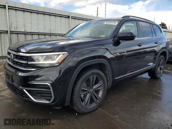 2021 Volkswagen Atlas SE with VIN 1V2RR2CA8MC527090, listed as a Copart auction lot 50008125 with 51,086 mi miles and Salvage title. Bid and sale history available at DreamBid. Image 1.