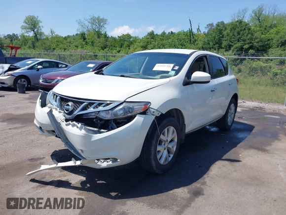 2014 Nissan Murano SV with VIN JN8AZ1MU3EW408031, listed as a IAAI auction lot 42060701 with 160,485 mi miles and . Bid and sale history available at carsss.com. Image 17.