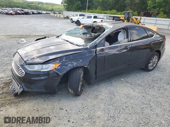2020 Ford Fusion SE with VIN 3FA6P0HD2LR150490, listed as a Copart auction lot 55326215 with 101,457 mi miles and Salvage title. Bid and sale history available at DreamBid. Image 1.