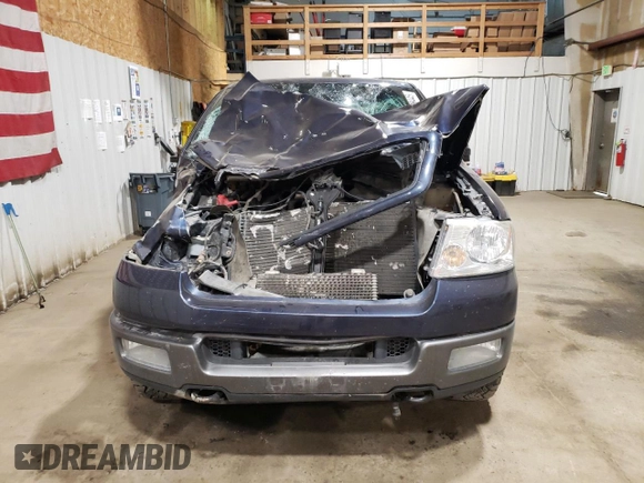 2004 Ford F-150 XLT with VIN 1FTPX14574NB58172, listed as a Copart auction lot 60888445 with 105,439 mi miles and Salvage title. Bid and sale history available at DreamBid. Image 5.