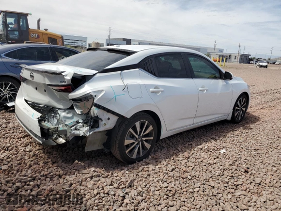 2021 Nissan Sentra SV with VIN 3N1AB8CV6MY243380, listed as a Copart auction lot 50844655 with 48,116 mi miles and Salvage Title. Bid and sale history available at DreamBid. Image 3.