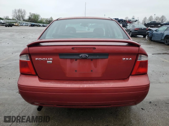 2005 Ford Focus S with VIN 1FAFP34N85W101259, listed as a Copart auction lot 49988555 with 0 mi miles and Salvage Title. Bid and sale history available at carsss.com. Image 6.