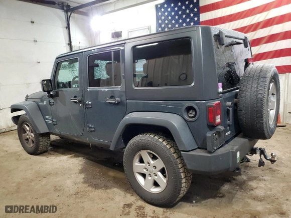 2017 Jeep Wrangler Unlimited Sport with VIN 1C4BJWDG8HL535698, listed as a Copart auction lot 85021364 with 143,105 mi miles and Salvage Title. Bid and sale history available at carsss.com. Image 2.