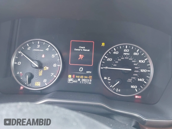 2024 Subaru Outback Touring XT with VIN 4S4BTGPDXR3296606, listed as a IAAI auction lot 41219267 with 11,171 mi miles and . Bid and sale history available at DreamBid. Image 7.