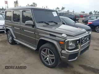 2016 Mercedes-Benz G-Class AMG G 63 with VIN WDCYC7DF8GX247425, listed as a IAAI auction lot 40947034 with 95,869 mi miles. Bid and sale history available at carsss.com. Image 1.