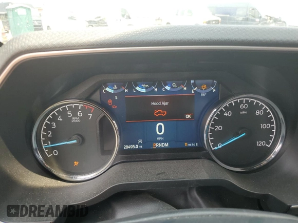 2023 Ford F-150 XL with VIN 1FTEW1EP7PFB66555, listed as a Copart auction lot 59384665 with 28,495 mi miles and Salvage title. Bid and sale history available at DreamBid. Image 9.