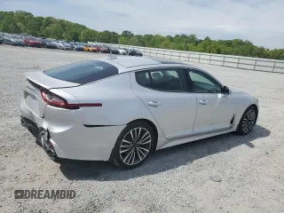2018 Kia Stinger Premium with VIN KNAE25LAXJ6017479, listed as a Copart auction lot 53158595 with 120,273 mi miles and Salvage Title. Bid and sale history available at DreamBid. Image 3.