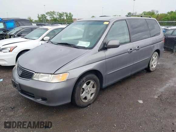 2000 Honda Odyssey EX with VIN 2HKRL1868YH602625, listed as a IAAI auction lot 42112378 with 135,853 mi miles and . Bid and sale history available at DreamBid. Image 2.