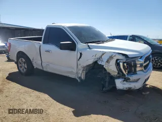2021 Ford F-150 XL with VIN 1FTMF1CP2MKE07164, listed as a Copart auction lot 53718025 with 66,404 mi miles and Salvage title. Bid and sale history available at DreamBid. Image 4.