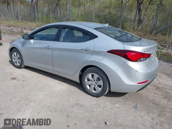 2016 Hyundai Elantra SE with VIN 5NPDH4AE9GH773073, listed as a IAAI auction lot 42134108 with 113,398 mi miles and . Bid and sale history available at DreamBid. Image 3.