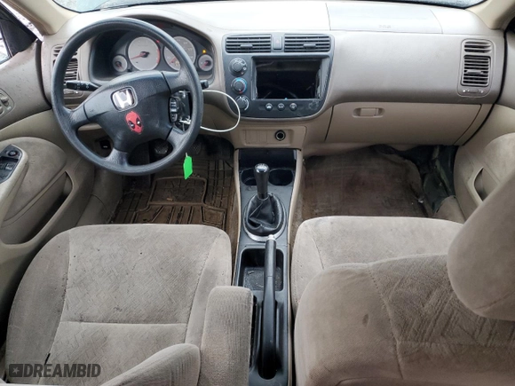2002 Honda Civic LX with VIN 1HGEM21502L045829, listed as a Copart auction lot 81906834 with 269,548 mi miles and Salvage Title. Bid and sale history available at carsss.com. Image 8.