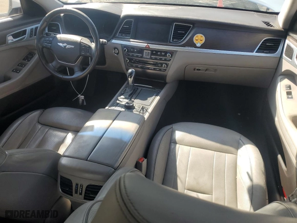 2017 Genesis G80 3.8L with VIN KMHGN4JE0HU177570, listed as a Copart auction lot 53614145 with 186,184 mi miles and Clean Title. Bid and sale history available at carsss.com. Image 8.