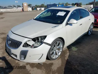 2014 Buick Regal GS with VIN 2G4GT5GX9E9253302, listed as a IAAI auction lot 42012519 with 101,692 mi miles. Bid and sale history available at carsss.com. Image 2.