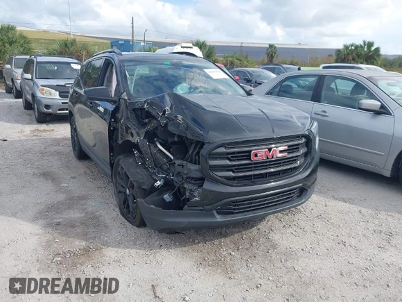 2019 GMC Terrain SLE with VIN 3GKALMEV0KL378319, listed as a IAAI auction lot 40805830 with 94,544 mi miles. Bid and sale history available at carsss.com. Image 1.