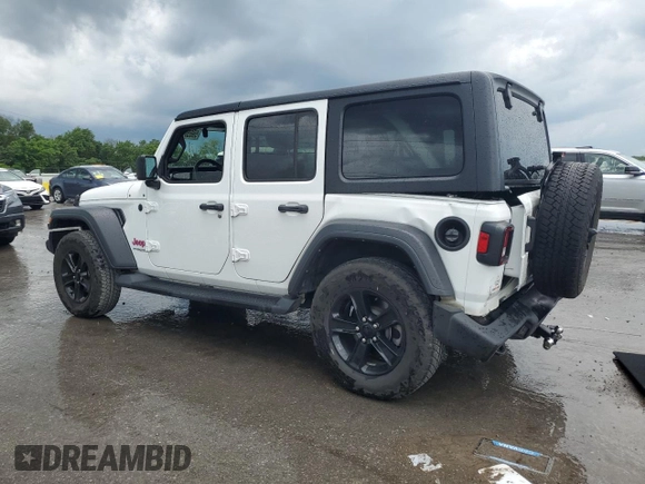 2022 Jeep Wrangler Unlimited Willys with VIN 1C4HJXDN9NW242045, listed as a Copart auction lot 59857985 with 34,970 mi miles and Salvage title. Bid and sale history available at DreamBid. Image 2.