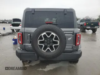 2024 Ford Bronco Outer Banks with VIN 1FMDE8BH9RLB27518, listed as a Copart auction lot 43116025 with 598 mi miles and Salvage Title. Bid and sale history available at DreamBid. Image 6.