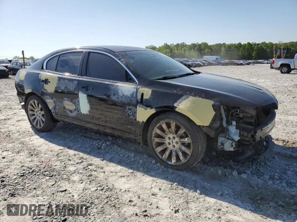 2011 Lincoln MKS with VIN 1LNHL9DR7BG615397, listed as a Copart auction lot 52047015 with 111,720 mi miles and Salvage Title. Bid and sale history available at DreamBid. Image 4.
