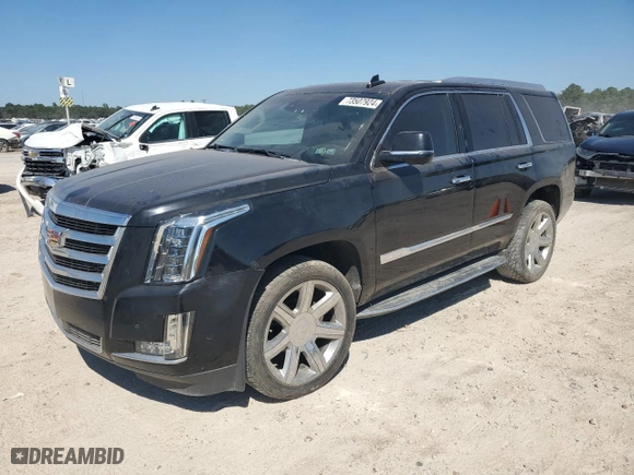 2017 Cadillac Escalade Luxury with VIN 1GYS4BKJ4HR279453, listed as a Copart auction lot 73507924 with 44,905 mi miles and Salvage Title. Bid and sale history available at carsss.com. Image 1.