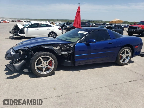 2004 Chevrolet Corvette with VIN 1G1YY22G345106798, listed as a Copart auction lot 61340434 with 45,105 mi miles and Salvage Title. Bid and sale history available at DreamBid. Image 1.