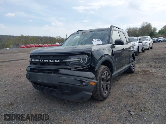 2021 Ford Bronco Sport Outer Banks z VIN 3FMCR9C65MRA88763, wystawiony jako IAAI lot #42113358 z przebiegiem 17 495 mil mil oraz . Historia ofert i sprzedaży dostępna na DreamBid. Obrazek 6.