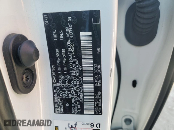 2017 Lexus GX with VIN JTJBM7FX6H5166965, listed as a Copart auction lot 49814385 with 78,739 mi miles and Salvage Title. Bid and sale history available at carsss.com. Image 14.