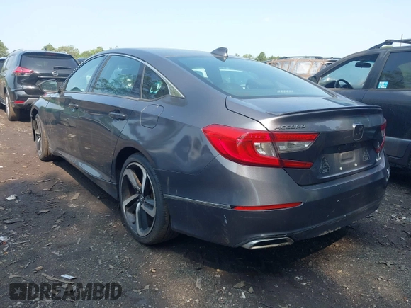 2019 Honda Accord Sport with VIN 1HGCV1F37KA004163, listed as a IAAI auction lot 42471501 with 155,046 mi miles and . Bid and sale history available at DreamBid. Image 3.