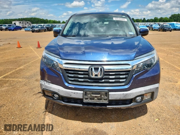 2018 Honda Ridgeline RTL-T with VIN 5FPYK3F6XJB012113, listed as a Copart auction lot 60040285 with 50,956 mi miles and Salvage title. Bid and sale history available at DreamBid. Image 5.