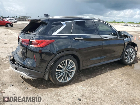 2023 Infiniti QX50 AUTOGRAPH with VIN 3PCAJ5DB9PF117842, listed as a Copart auction lot 65192054 with 1,000 mi miles and Non Repairable. Bid and sale history available at carsss.com. Image 3.