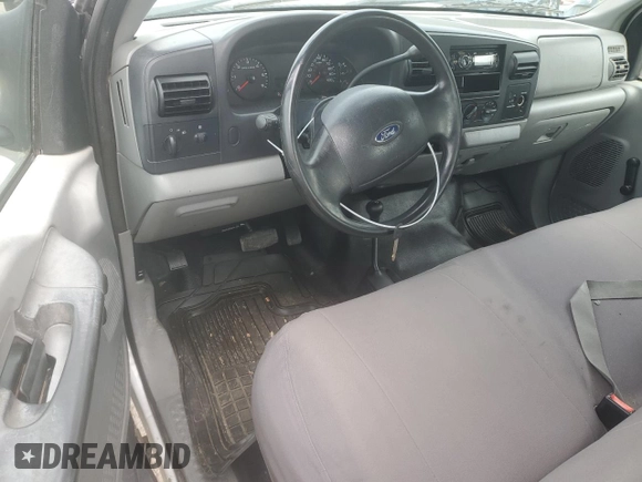 2005 Ford F-250 XL with VIN 1FTSX21595EA44275, listed as a Copart auction lot 57294604 with 253,438 mi miles and Clean title. Bid and sale history available at DreamBid. Image 8.