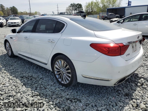 2015 Kia K900 Luxury with VIN KNALW4D4XF6021585, listed as a Copart auction lot 51303275 with 57,123 mi miles and Salvage title. Bid and sale history available at DreamBid. Image 2.