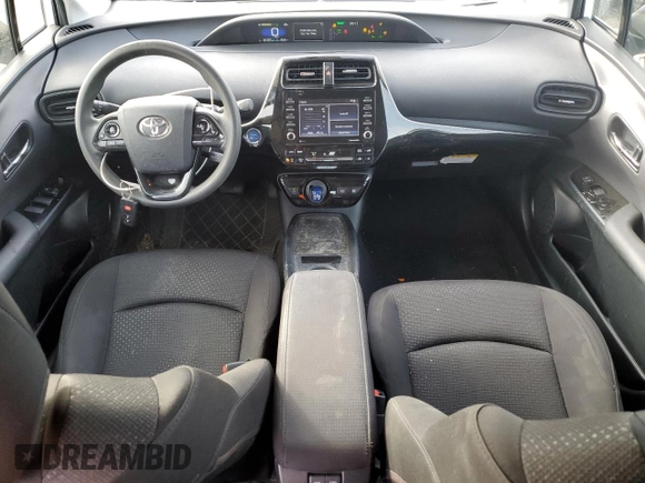 2021 Toyota Prius L Eco with VIN JTDKAMFUXM3149611, listed as a Copart auction lot 44269505 with 81,437 mi miles and Salvage title. Bid and sale history available at DreamBid. Image 8.
