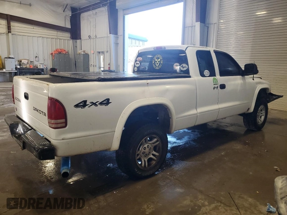 2004 Dodge Dakota Sport with VIN 1D7HG32N34S739646, listed as a Copart auction lot 74523084 with 277,000 mi miles and Non Repairable. Bid and sale history available at carsss.com. Image 3.