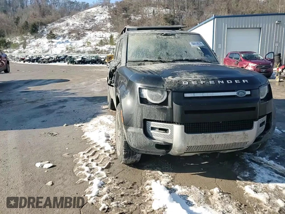 2022 Land Rover Defender S with VIN SALEJ7RX9N2079507, listed as a Copart auction lot 88658025 with 26,381 mi miles and Salvage title. Bid and sale history available at DreamBid. Image 11.