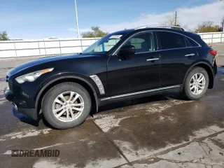 2013 Infiniti FX with VIN JN8CS1MW7DM172492, listed as a Copart auction lot 51252955 with 176,439 mi miles and Salvage Title. Bid and sale history available at carsss.com. Image 1.