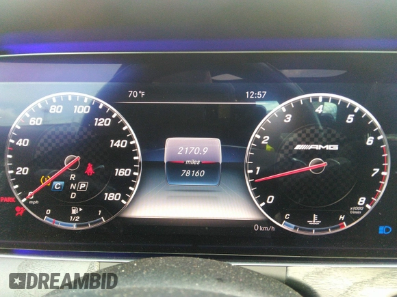 2018 Mercedes-Benz E AMG E 43 with VIN WDDZF6EB8JA486593, listed as a IAAI auction lot 40496961 with 78,160 mi miles. Bid and sale history available at carsss.com. Image 15.