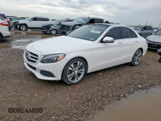 2016 Mercedes-Benz C 300 with VIN 55SWF4JB1GU154078, listed as a Copart auction lot 60606455 with 99,455 mi miles and Salvage title. Bid and sale history available at DreamBid. Image 1.