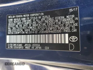 2017 Toyota Mirai с VIN JTDBVRBD9HA002320, выставлен на аукционе Copart как лот 55419855 с пробегом 87 595 миль миль и Списание • Salvage title. История ставок и продаж доступна на DreamBid. Изображение 12.