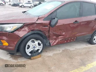 2018 Ford Escape S with VIN 1FMCU0F73JUA03910, listed as a IAAI auction lot 41899146 with 33,486 mi miles and . Bid and sale history available at carsss.com. Image 6.