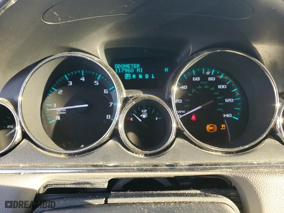2015 Buick Enclave Convenience with VIN 5GAKRAKD0FJ166432, listed as a Copart auction lot 43814155 with 117,960 mi miles and Salvage Title. Bid and sale history available at carsss.com. Image 9.