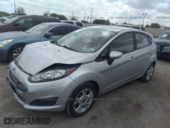 2016 Ford Fiesta SE with VIN 3FADP4EJ0GM198338, listed as a IAAI auction lot 28660870 with 68,135 mi miles. Bid and sale history available at carsss.com. Image 2.