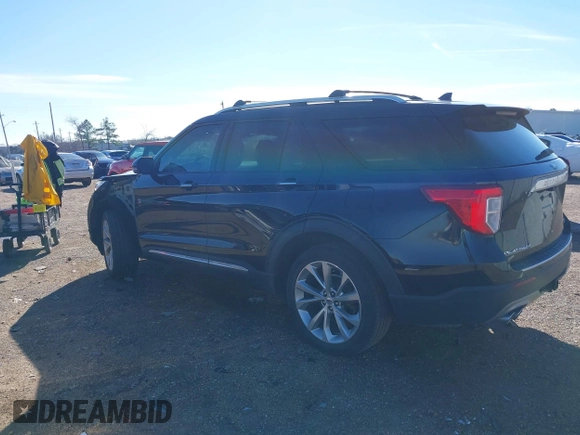 2021 Ford Explorer Platinum with VIN 1FM5K8HC2MGA54549, listed as a IAAI auction lot 41239529 with 43,518 mi miles. Bid and sale history available at carsss.com. Image 14.