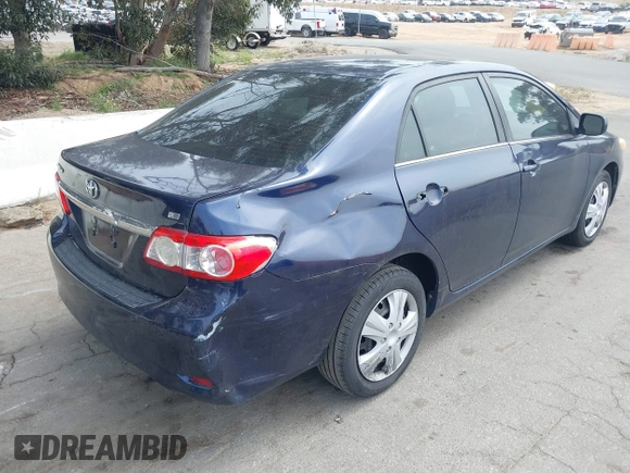 2013 Toyota Corolla L with VIN 5YFBU4EE5DP095580, listed as a IAAI auction lot 42147355 with 180,447 mi miles. Bid and sale history available at carsss.com. Image 4.