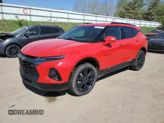 2022 Chevrolet Blazer RS z VIN 3GNKBERS3NS154200, wystawiony jako Copart lot #56317235 z przebiegiem 48 110 mil mil oraz Nie do naprawy • Non repairable. Historia ofert i sprzedaży dostępna na DreamBid. Obrazek 1.