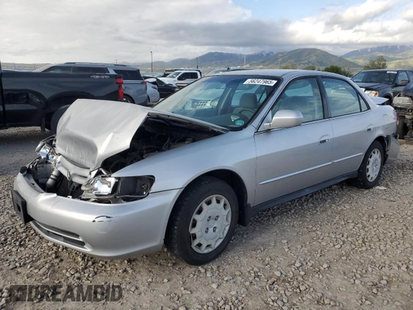 2002 Honda Accord LX z VIN JHMCG554X2C035386, wystawiony jako Copart lot #56247965 z przebiegiem Nie podano mil oraz Szkoda całkowita • Salvage title. Historia ofert i sprzedaży dostępna na DreamBid. Obrazek 1.