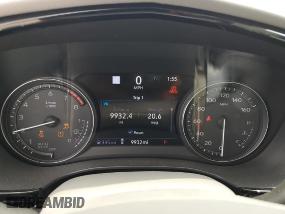 2024 Cadillac XT6 FWD Premium Luxury with VIN 1GYKPCRS2RZ741375, listed as a Copart auction lot 54308865 with 9,932 mi miles and Salvage title. Bid and sale history available at DreamBid. Image 9.