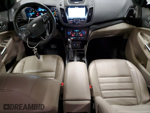 2017 Ford Escape Titanium with VIN 1FMCU9JD1HUC87663, listed as a Copart auction lot 48338605 with 83,768 mi miles and Salvage Title. Bid and sale history available at carsss.com. Image 8.