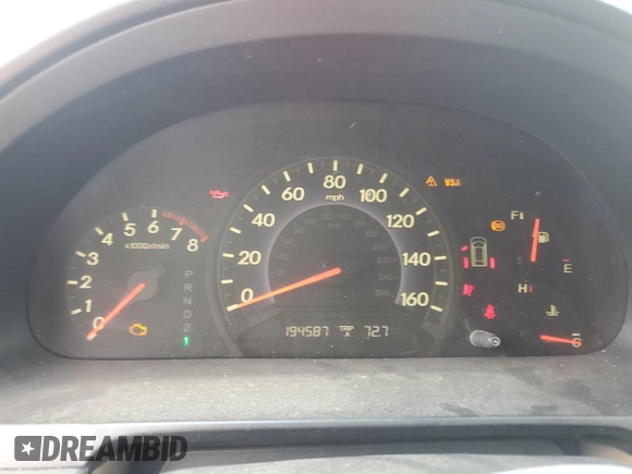 2005 Honda Odyssey EX-L with VIN 5FNRL38645B049087, listed as a Copart auction lot 56891275 with 194,587 mi miles and Salvage title. Bid and sale history available at DreamBid. Image 9.